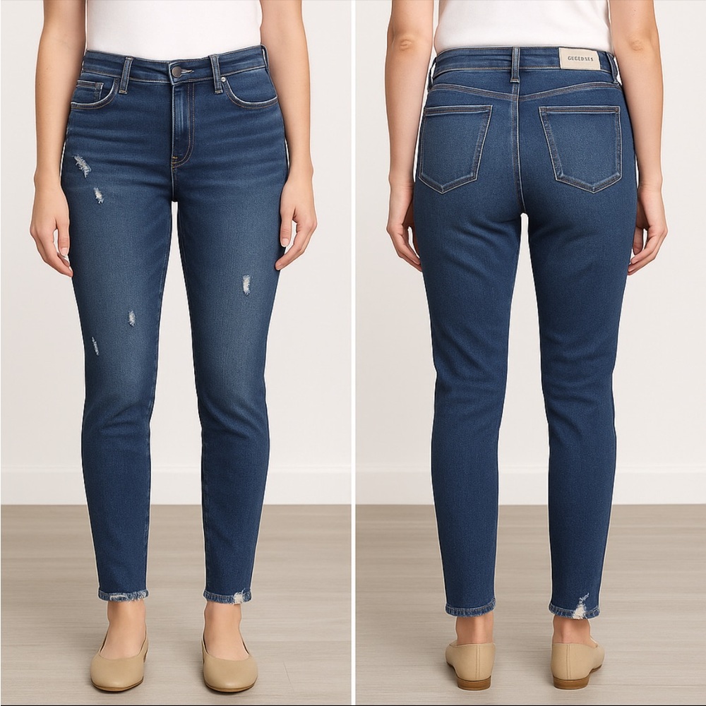 Lovervet by Vervet Distressed Raw Hem Jeans